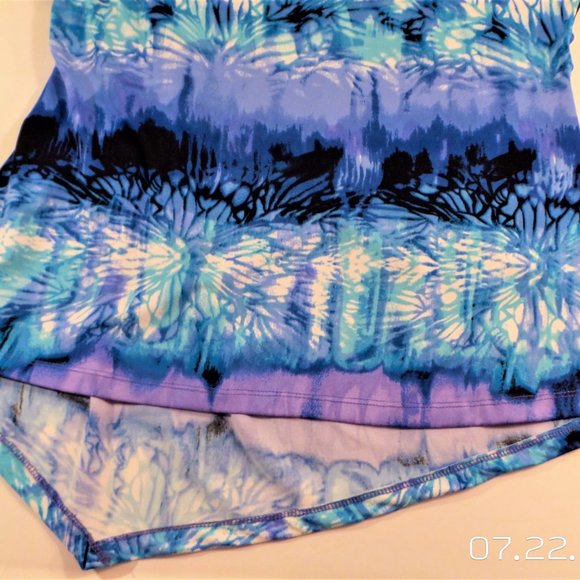 Passports Sleeveless Tie-Dye Dress Blouse Large - Picture 5 of 9